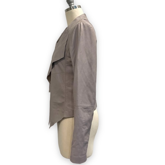 Trouvé Drape Collar Leather Jacket size Medium - Picture 4 of 10